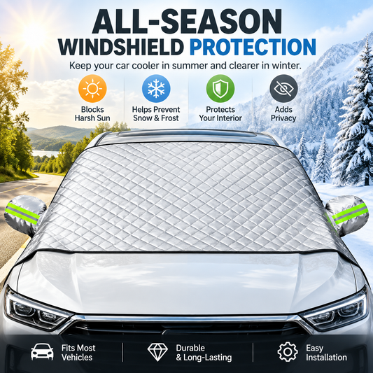 🚗 Magnetic Windshield Sun & Snow Cover
