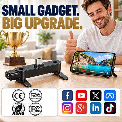 🔥Fast Charging Adapter with 360° Foldable Phone Stand (offer)