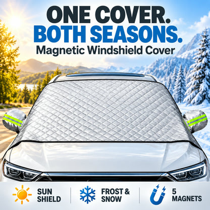 🚗 Magnetic Windshield Sun & Snow Cover