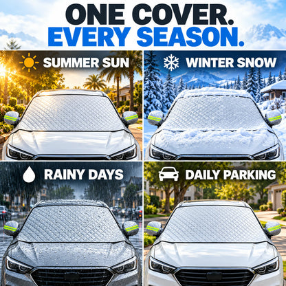 🚗 Magnetic Windshield Sun & Snow Cover