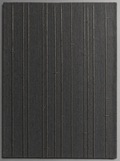 Plumbline Panel, pewter metallic embroidery on slate linen