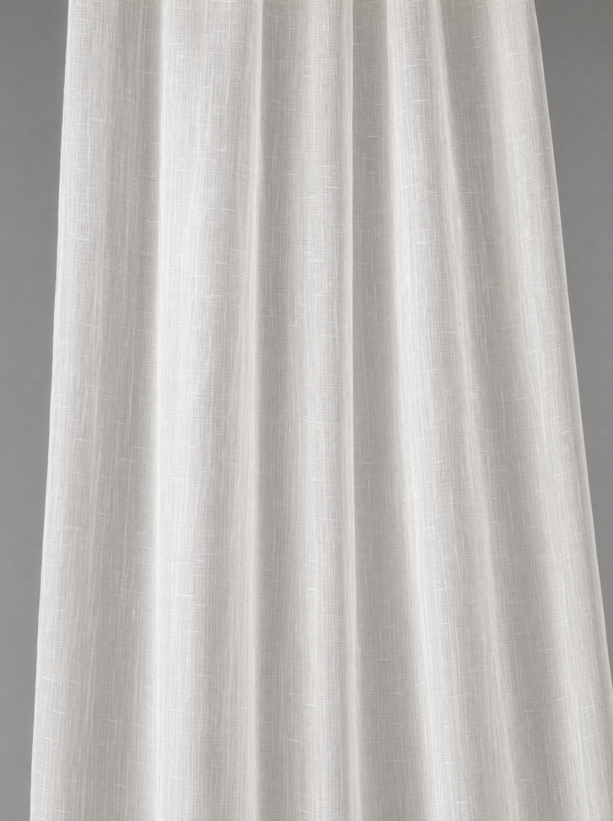 Verge Sheer in Chalk, sheer linen falling in folds