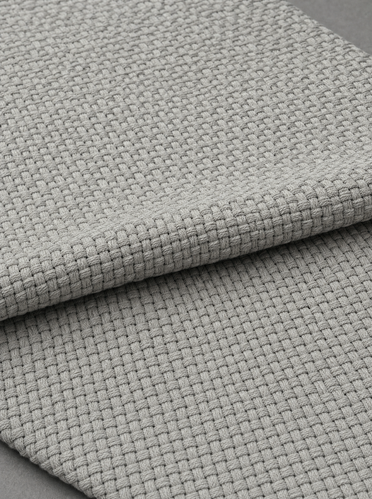 Kiln Natte in Ash, basketweave upholstery fabric