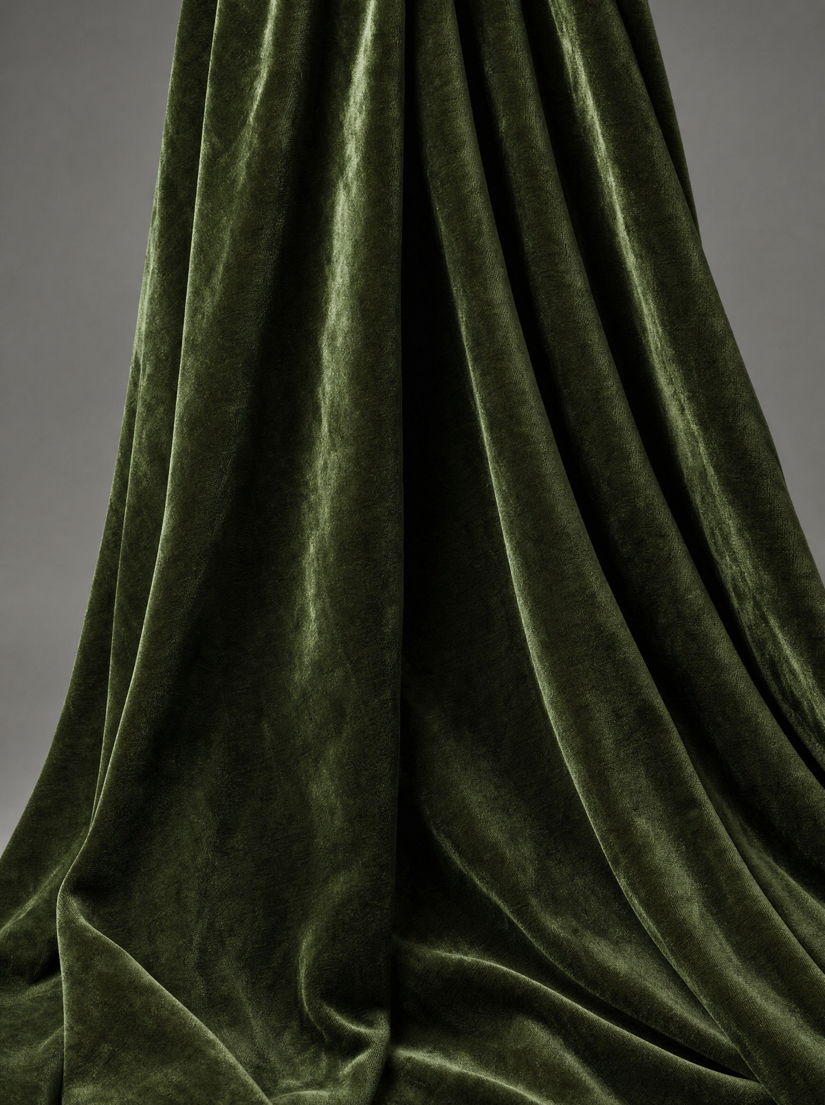 Harrow Velvet in Moss, silky short-pile velvet