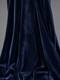 Harrow Velvet in Ink, silky short-pile velvet