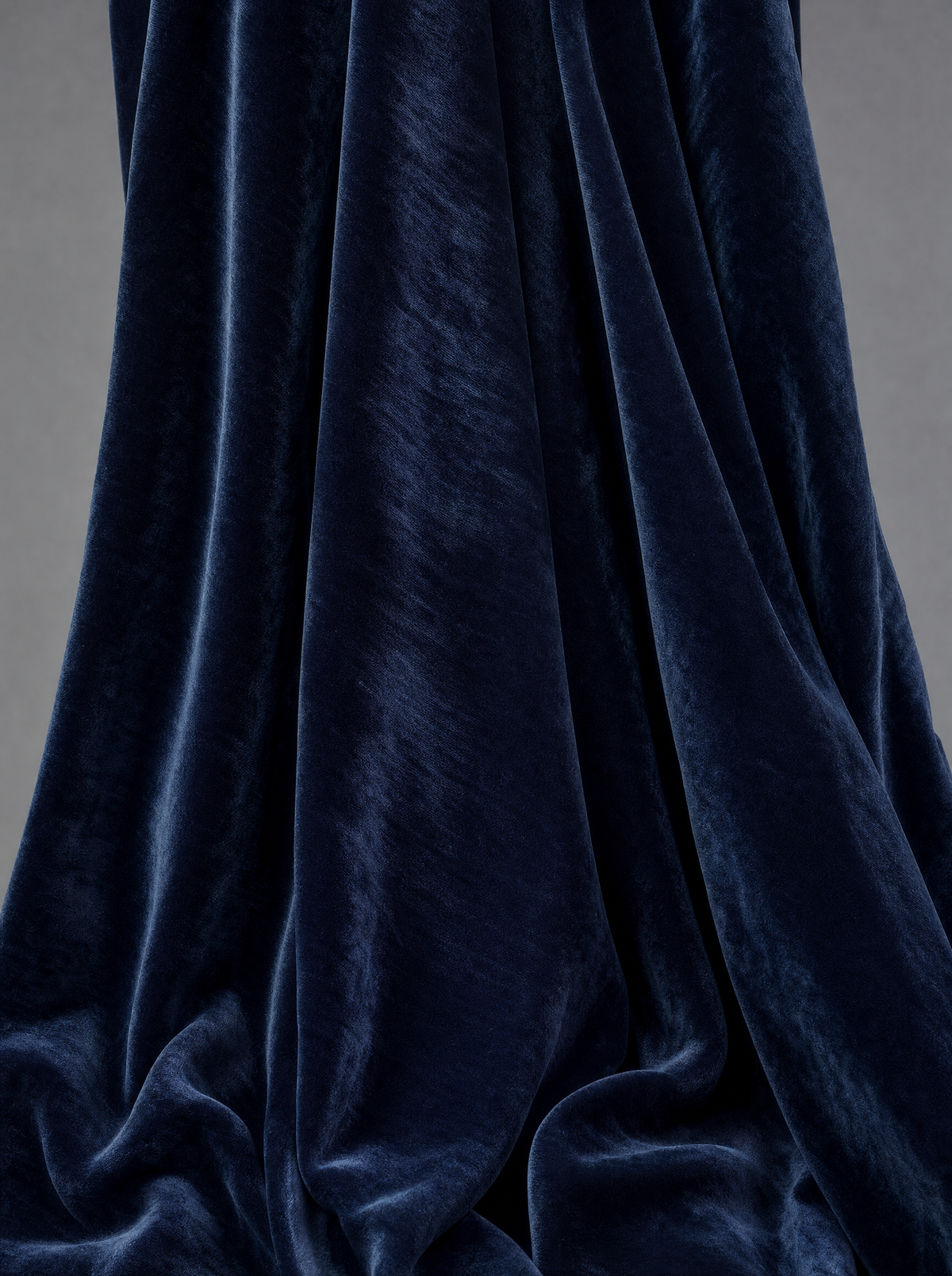 Harrow Velvet in Ink, silky short-pile velvet