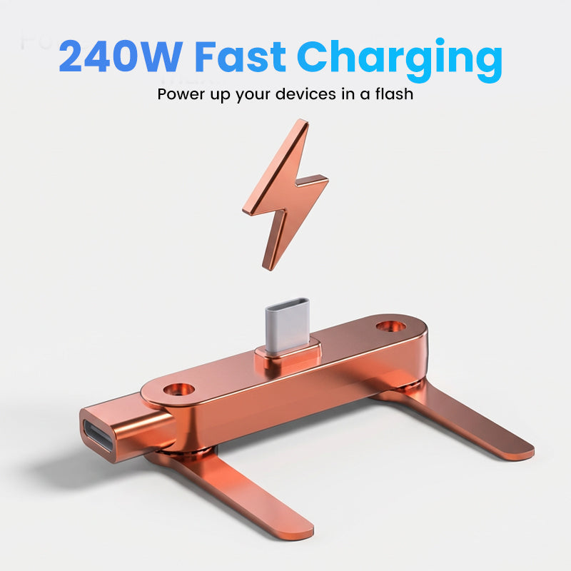 🔥Fast Charging Adapter with 360° Foldable Phone Stand (offer)